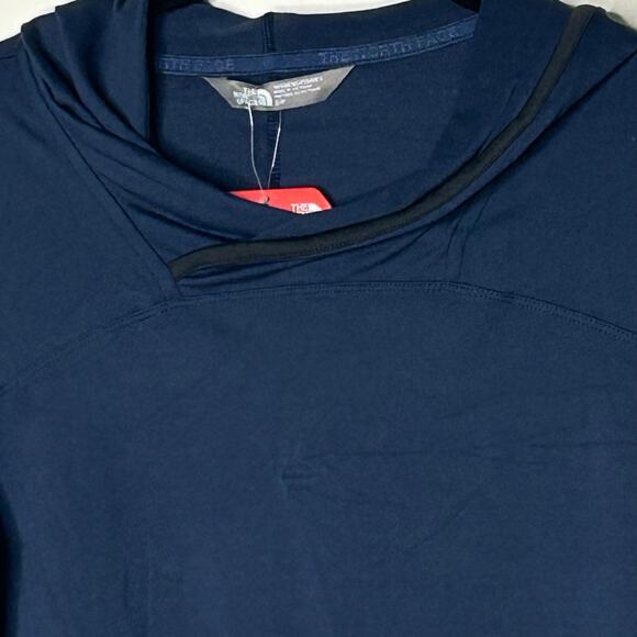 The North Face Soft Empower Outdoor Style Hooded Dress in Cosmic Blue Sz S/P - Picture 7 of 10